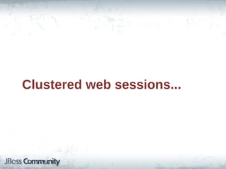 Clustered  web  sessions...
 