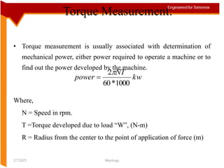 Torque Application Example Torque sensors type and industrial application | PDF