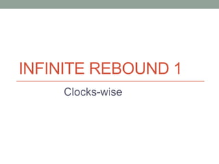 INFINITE REBOUND 1
Clocks-wise
 