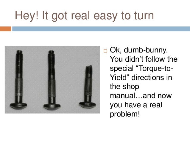torque to yield fasteners torque to yield chart