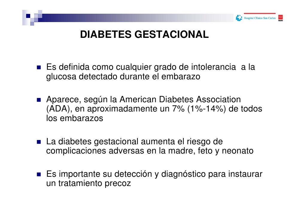Cribaje y diagnóstico de la Diabetes gestacional en el Cribaje y diagnóstico de la Diabetes gestacional en el