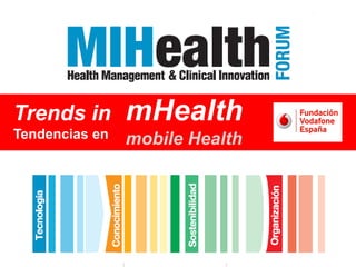 Trends in                       mHealth
Tendencias en                   mobile Health




 1   Barcelona, 25th May 2012   Trends in       mHealth
                                Tendencias en
 
