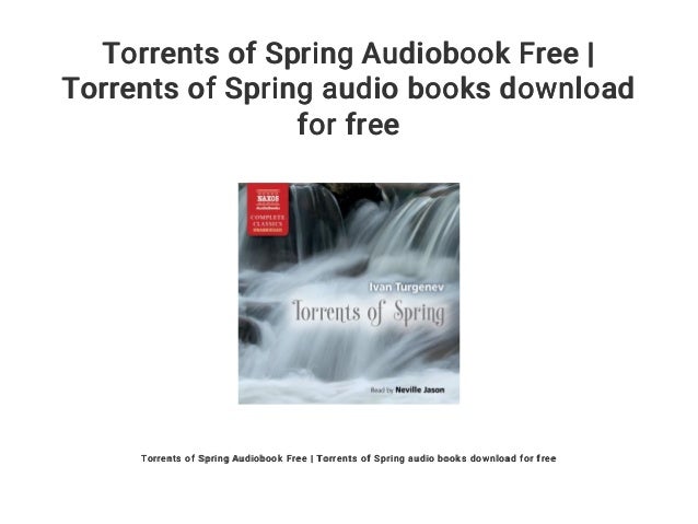 torrents of spring audiobook