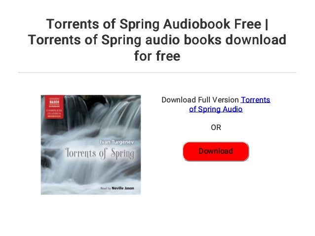 torrents of spring audiobook