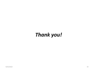 Thank you!9/15/201019