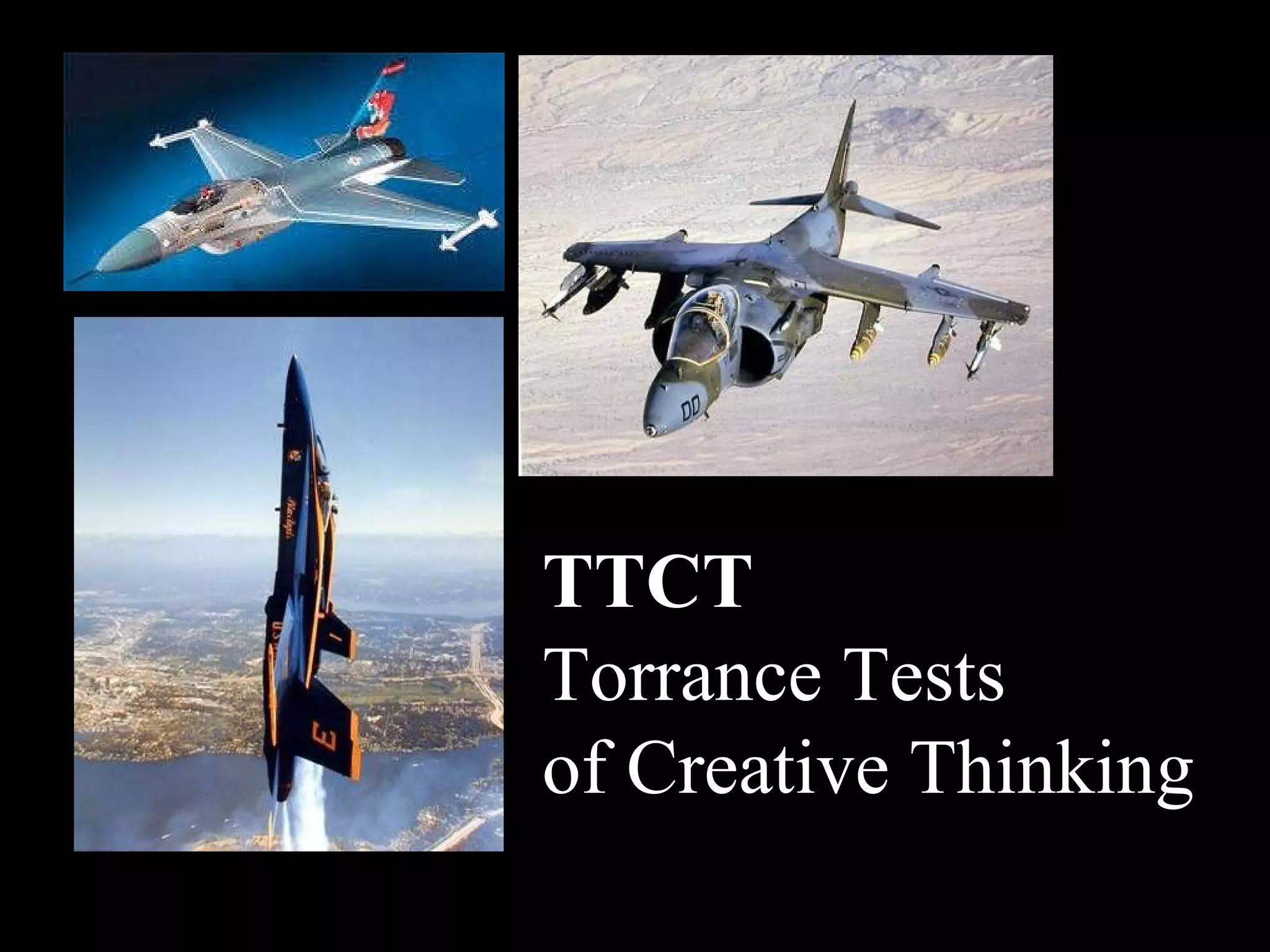 TTCT Torrance Tests of Creative Thinking 