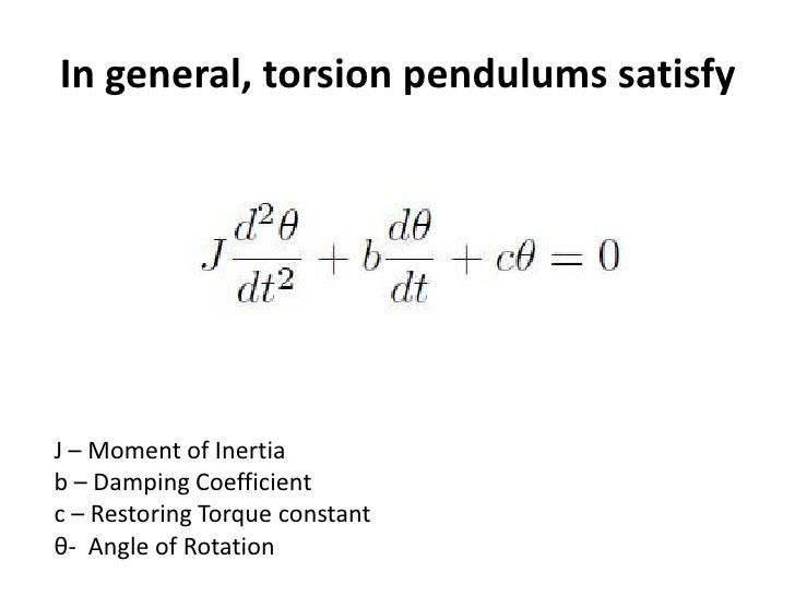 Torsion Pendulum
