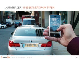 AUTOTRADER | UNBEKANNTE PKW-TYPEN




   © COPYRIGHT 2012 SAPIENT CORPORATION | CONFIDENTIAL   15
 