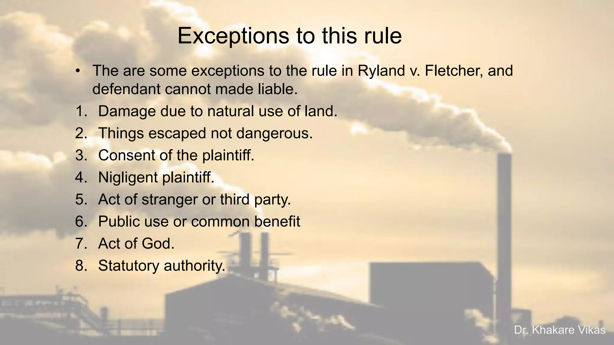 Tort strict absolute liability | PDF