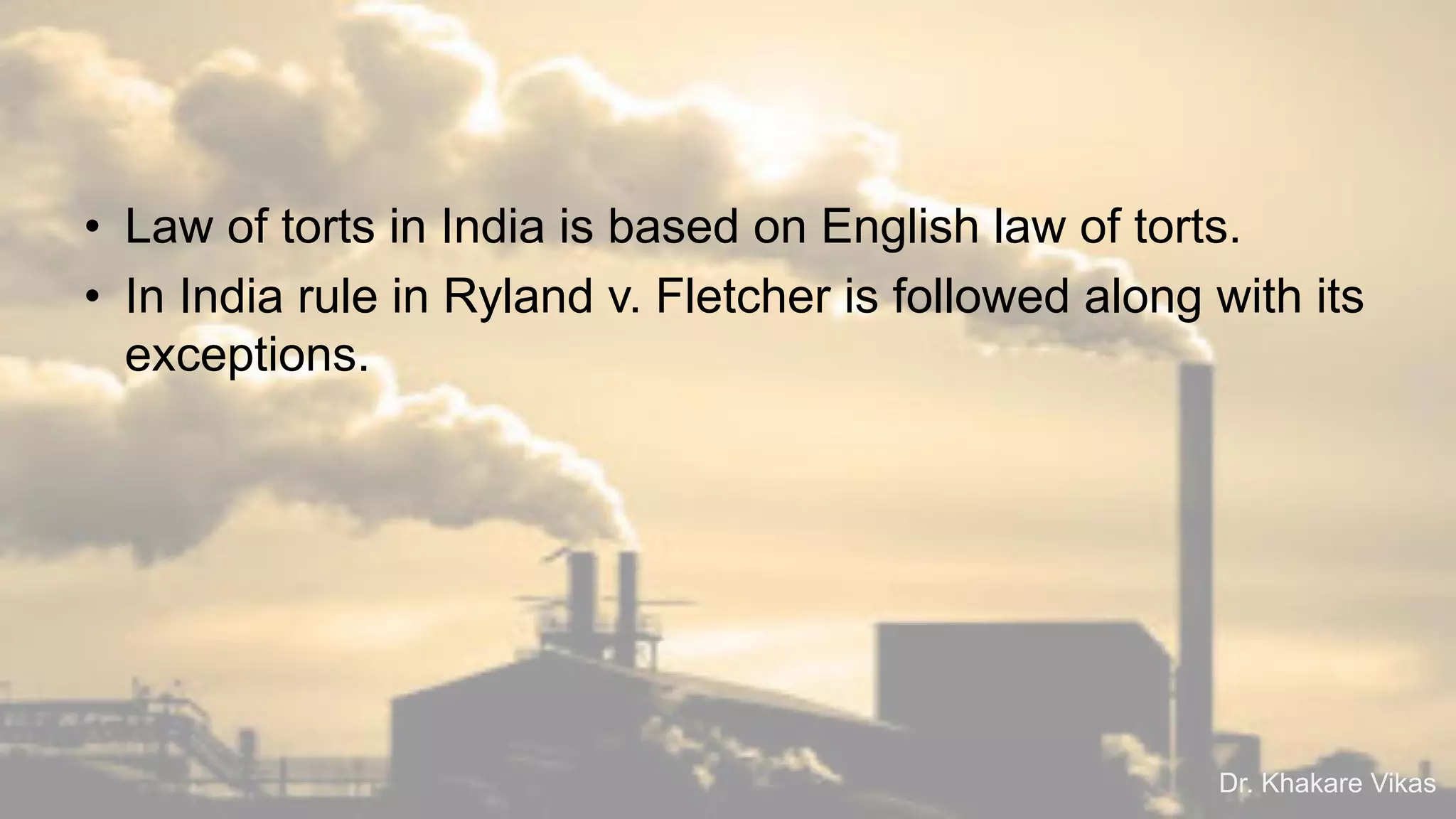 Tort strict absolute liability | PDF