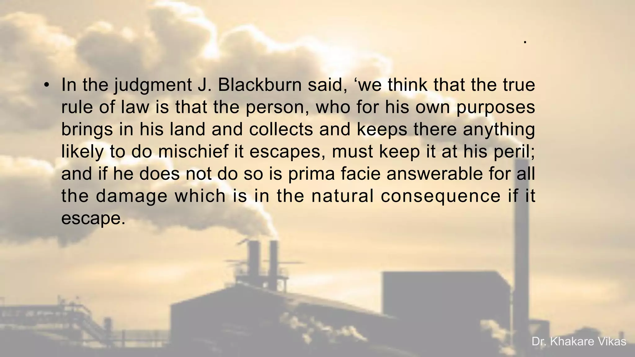 Tort strict absolute liability | PDF