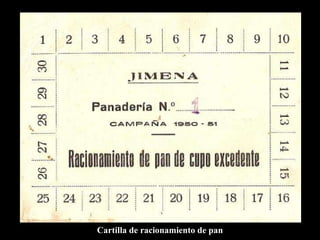 Cartilla de racionamiento de pan 
