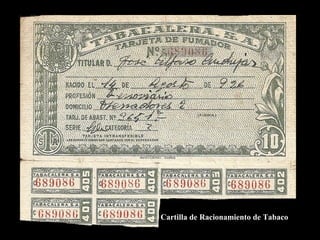 Cartilla de Racionamiento de Tabaco
 