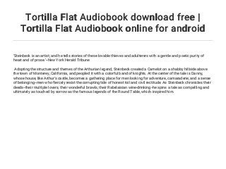 tortilla flat book