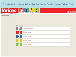 El pilotatge del projecte 1x1 al pla estratègic de l’Institut Manuel Sales i Ferré 