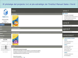 El pilotatge del projecte 1x1 al pla estratègic de l’Institut Manuel Sales i Ferré 