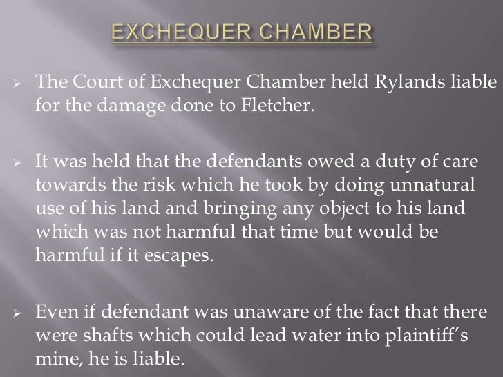 rylands vs fletcher rylands vs fletcher