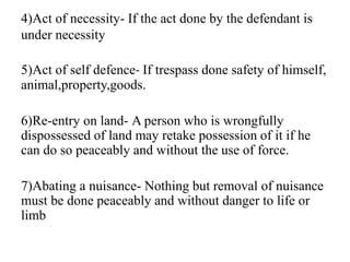 Torts Against Property By Architha Suresh Pptx Torts Against Property By Architha Suresh Pptx