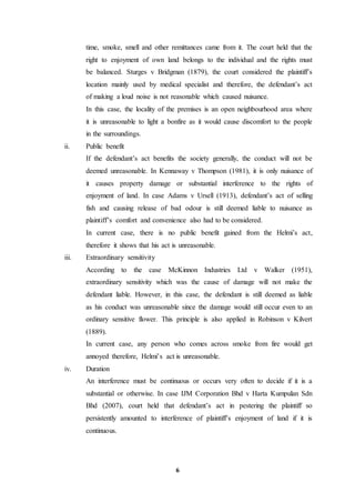 Tort Tutorial Answer Question 5