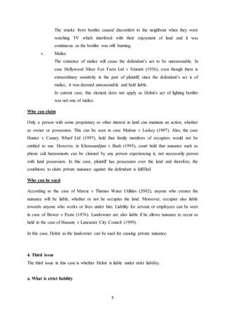 Tort Tutorial Answer Question 5