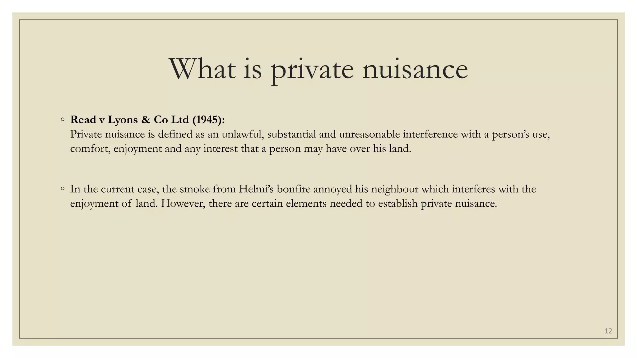 Tort Tutorial Answer Question 5 (Slides)