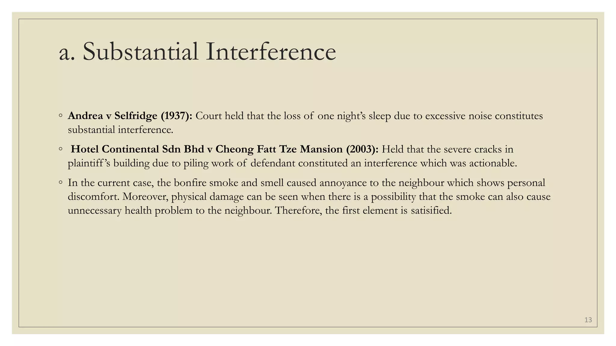 Tort Tutorial Answer Question 5 (Slides)