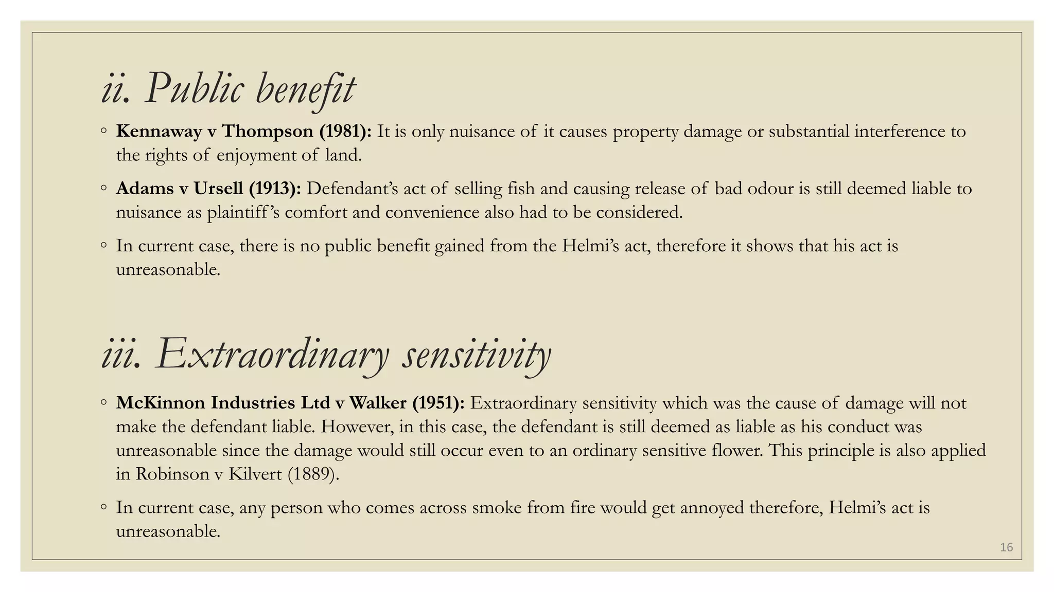 Tort Tutorial Answer Question 5 (Slides)