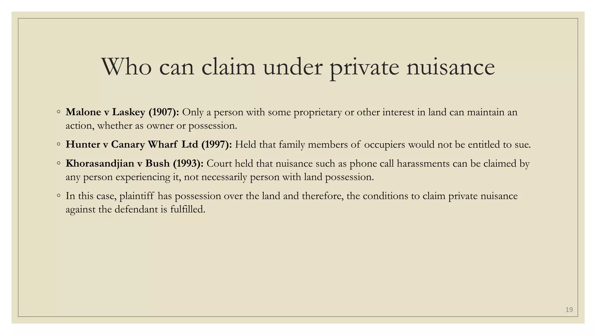 Tort Tutorial Answer Question 5 (Slides)