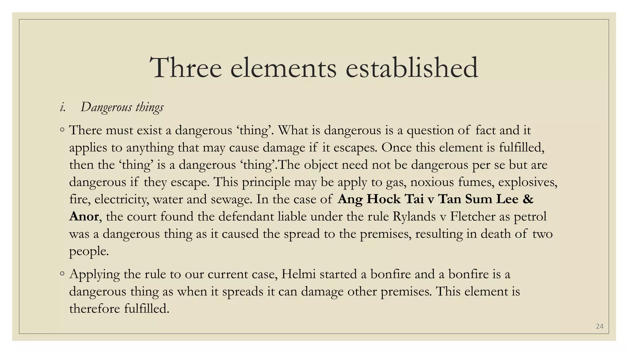 Tort Tutorial Answer Question 5 (Slides)
