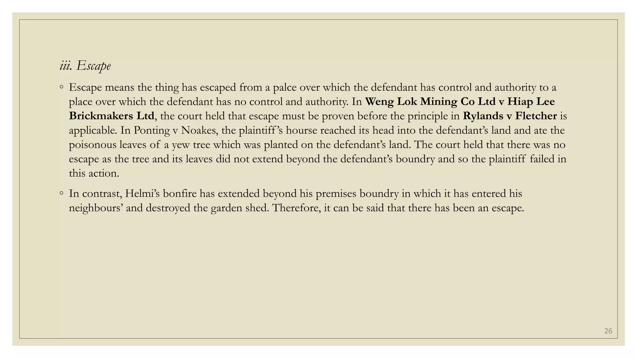 Tort Tutorial Answer Question 5 (Slides)