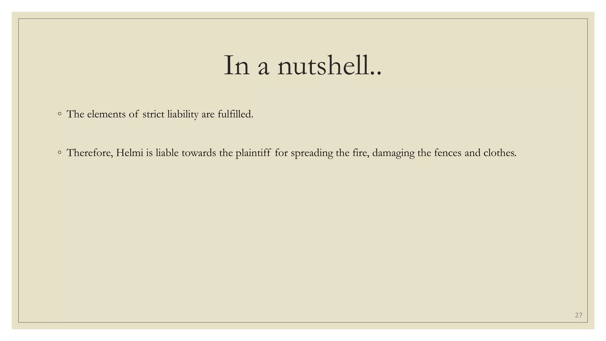 Tort Tutorial Answer Question 5 (Slides)