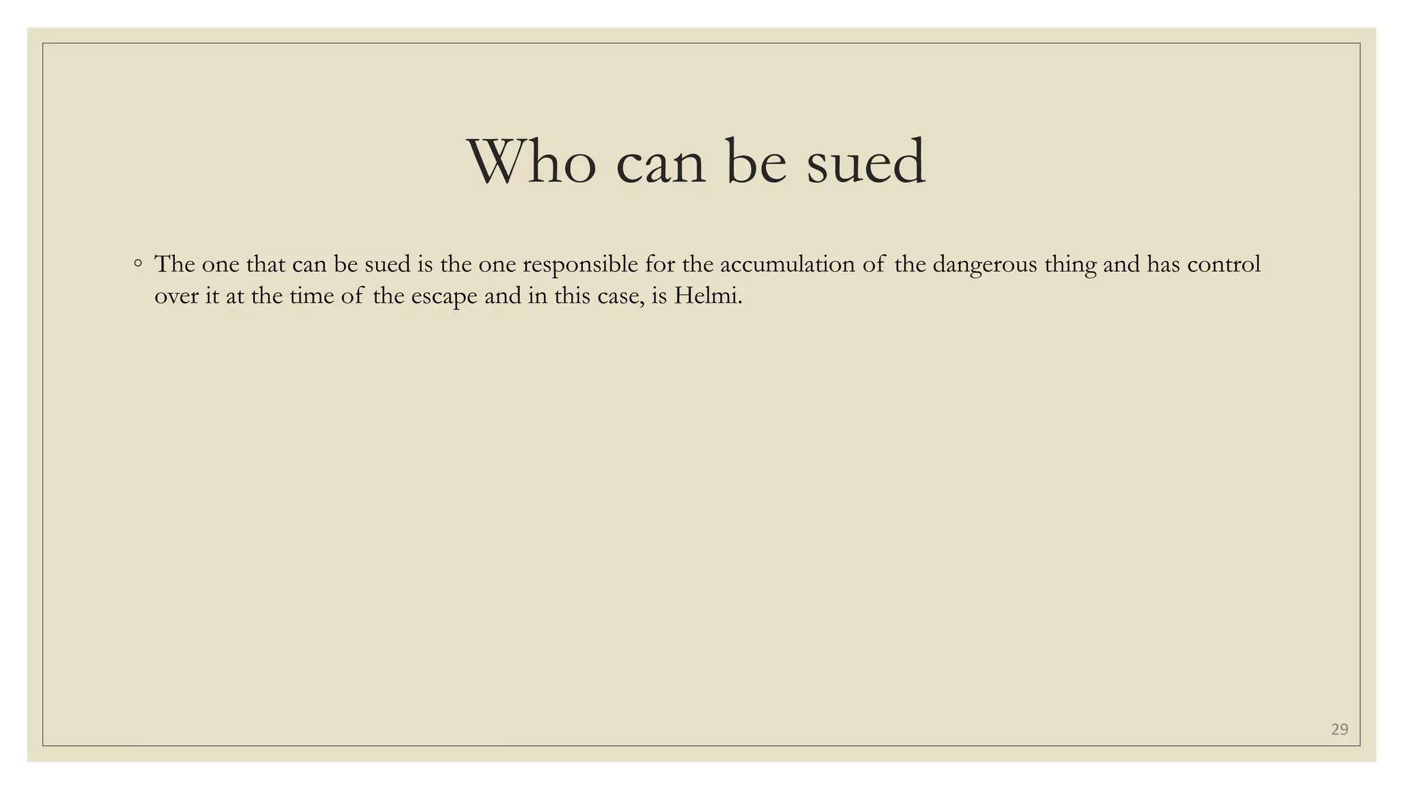 Tort Tutorial Answer Question 5 (Slides)