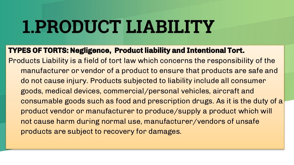 what are the 3 types of torts