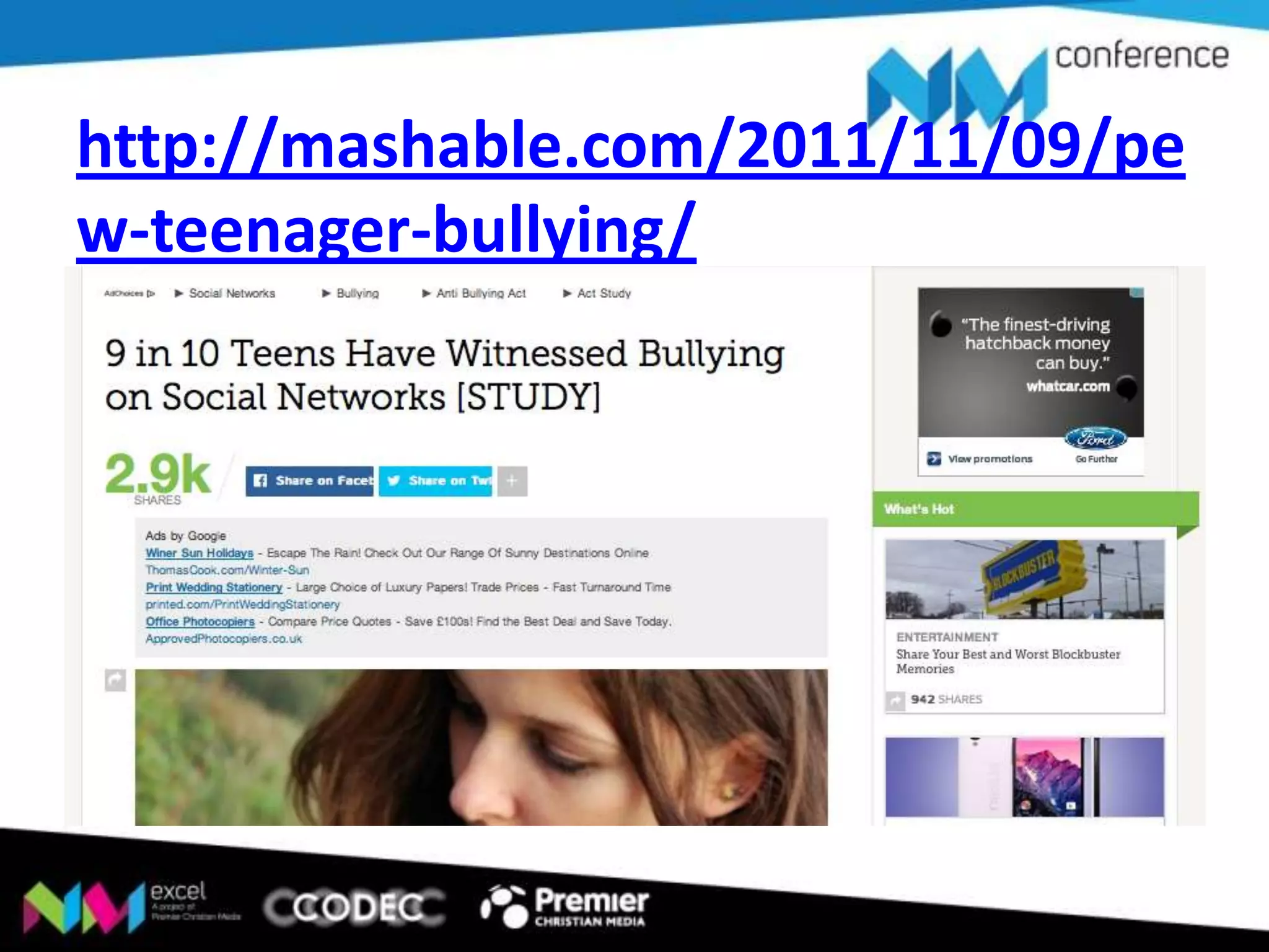 http://mashable.com/2011/11/09/pe
w-teenager-bullying/

 