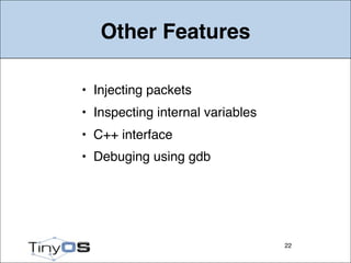 TinyOS 2.1 Tutorial: TOSSIM