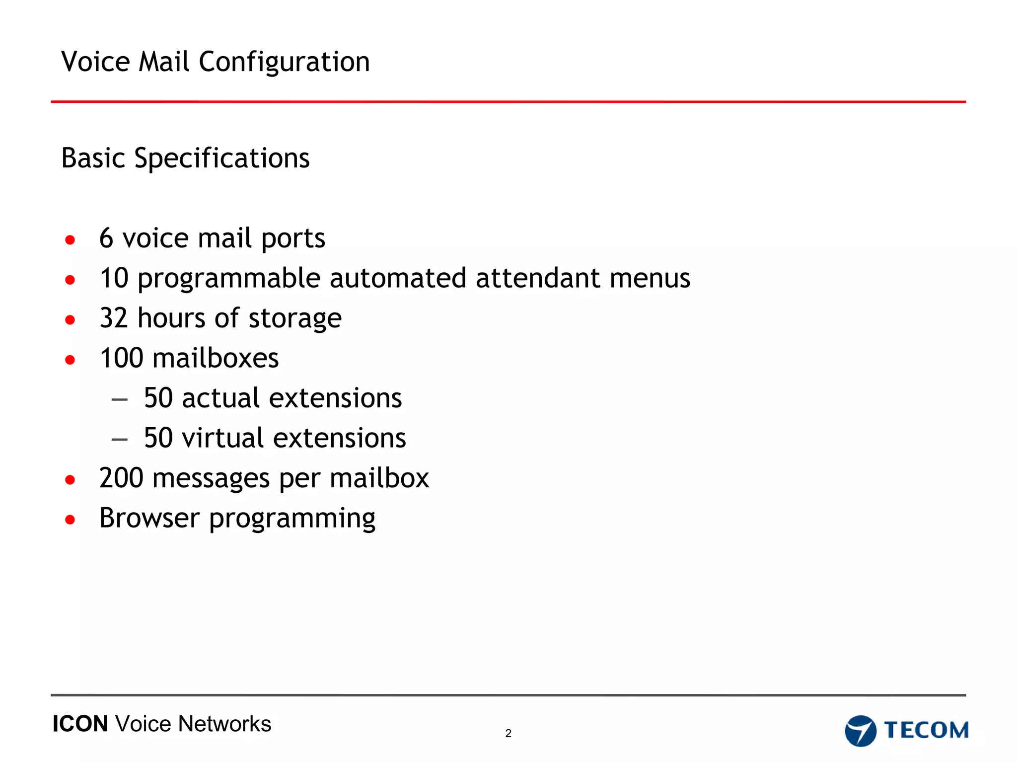 Auto Attendant Voicemail Setup