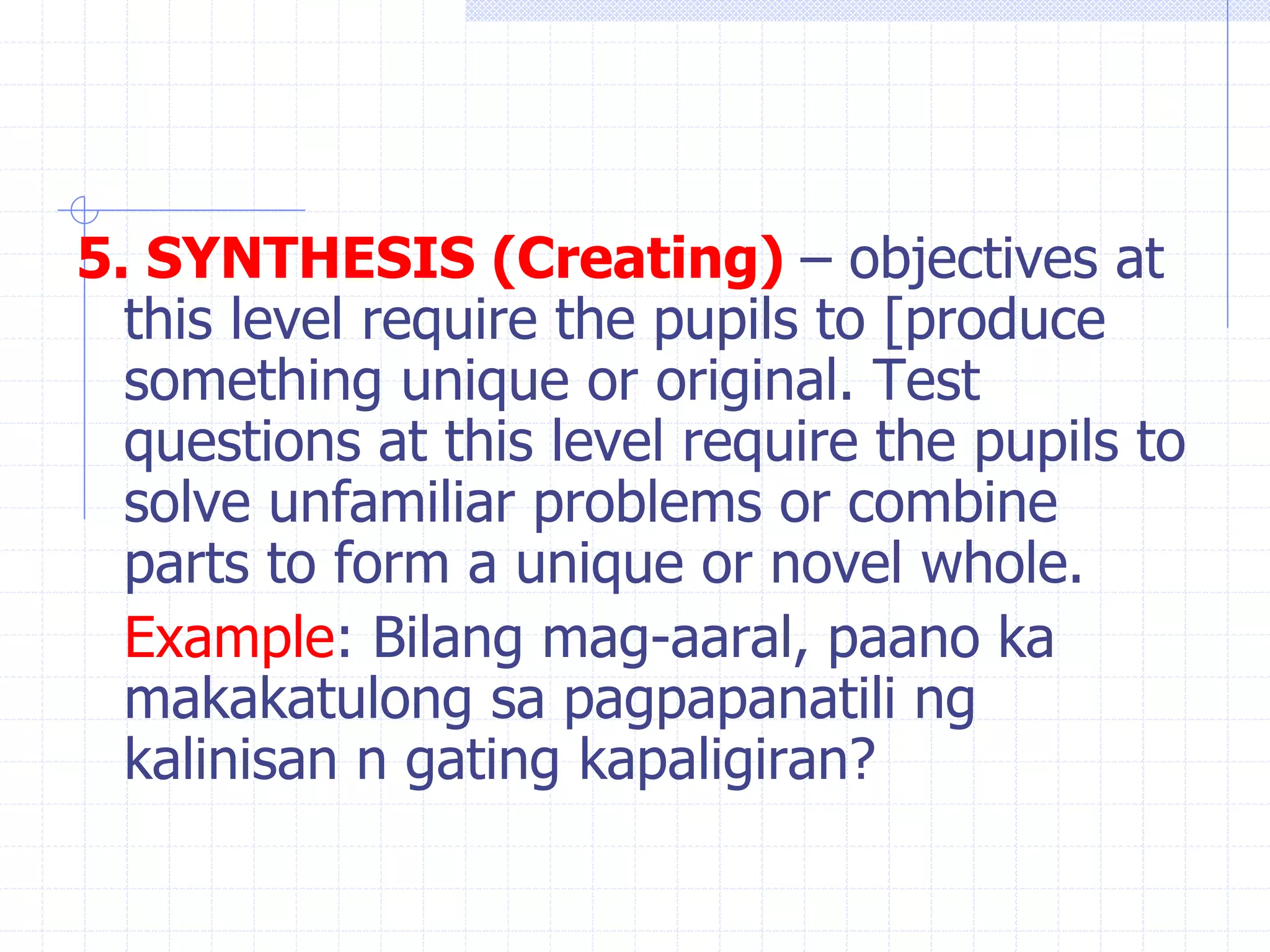 Table of Specifications (TOS) and Test Construction Review | PDF