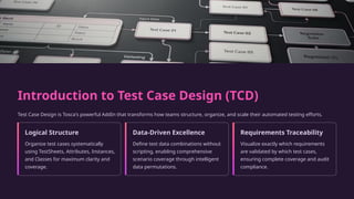 Tosca Script Tosca-Modules-and-Test-Case-Design-Building-the-Backbone-of-Scriptless ...