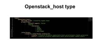 Openstack_host type
 