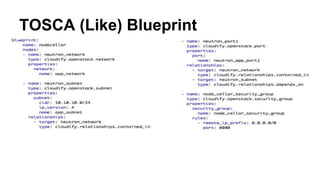 TOSCA (Like) Blueprint
 