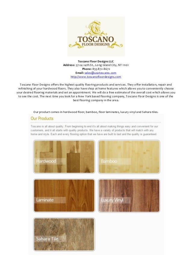 Toscano Floor Designs LLC New York Flooring Company