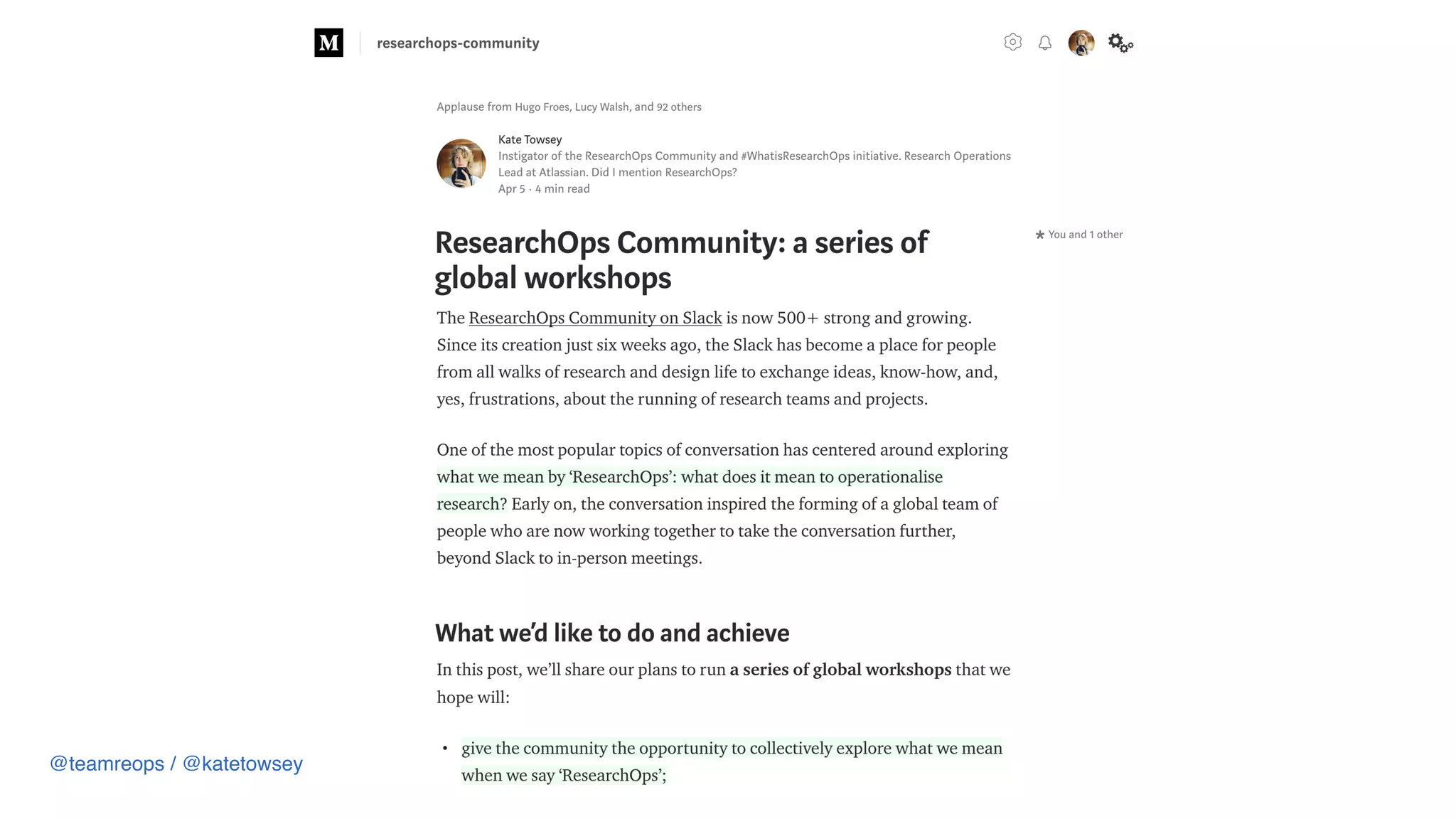 @teamreops / @katetowsey
 