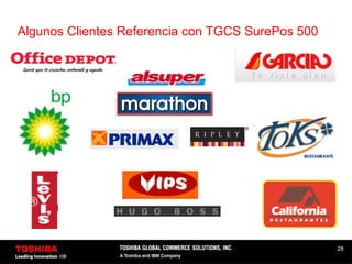 28
Algunos Clientes Referencia con TGCS SurePos 500
 