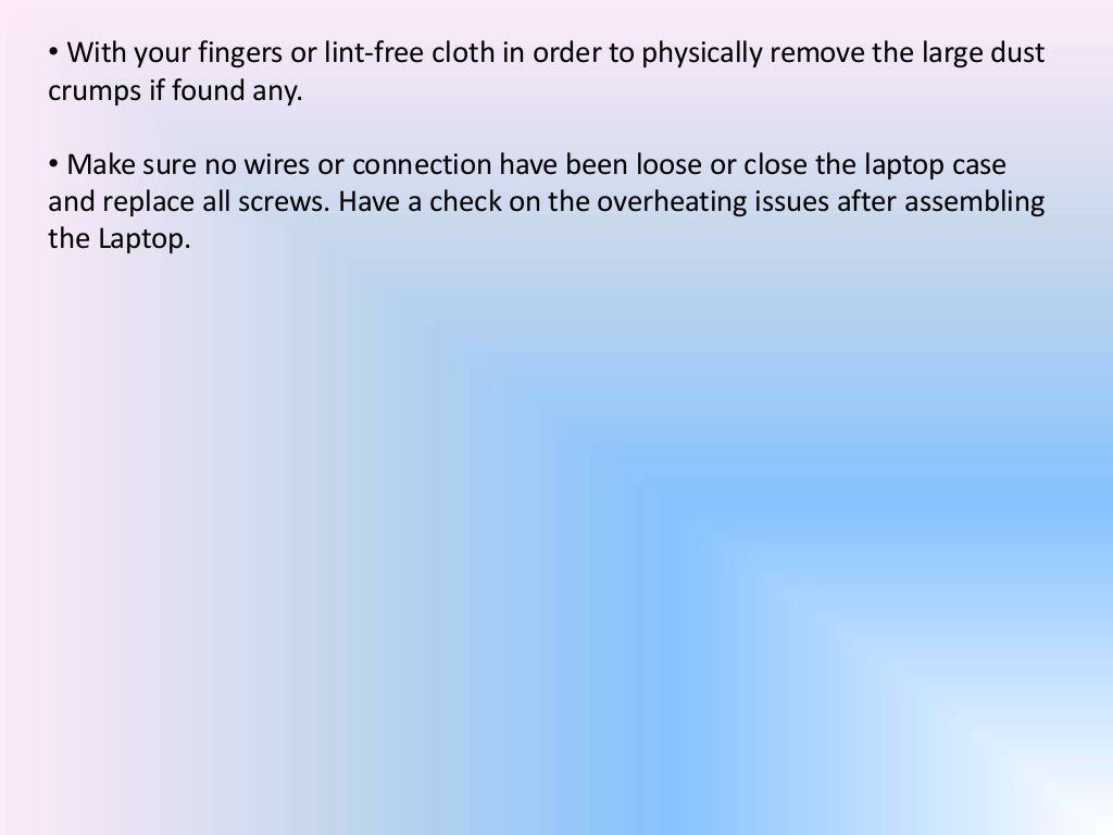 Toshiba Laptop Overheating Issues
