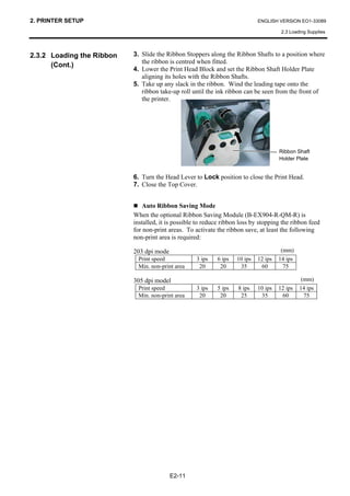 도시바프린터 TEC B-EX4T2 열전사감열 바코드프린터 매뉴얼 | PDF