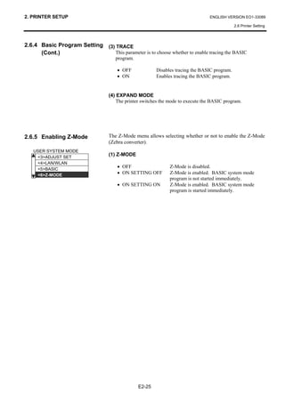 도시바프린터 TEC B-EX4T2 열전사감열 바코드프린터 매뉴얼 | PDF
