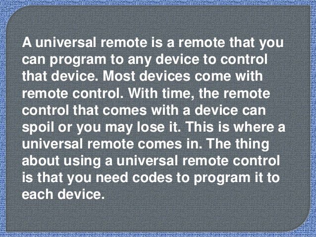 Toshiba universal remote codes | PPT