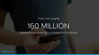 There are roughly
160 MILLION
smartphones in the US according to ComScore
 