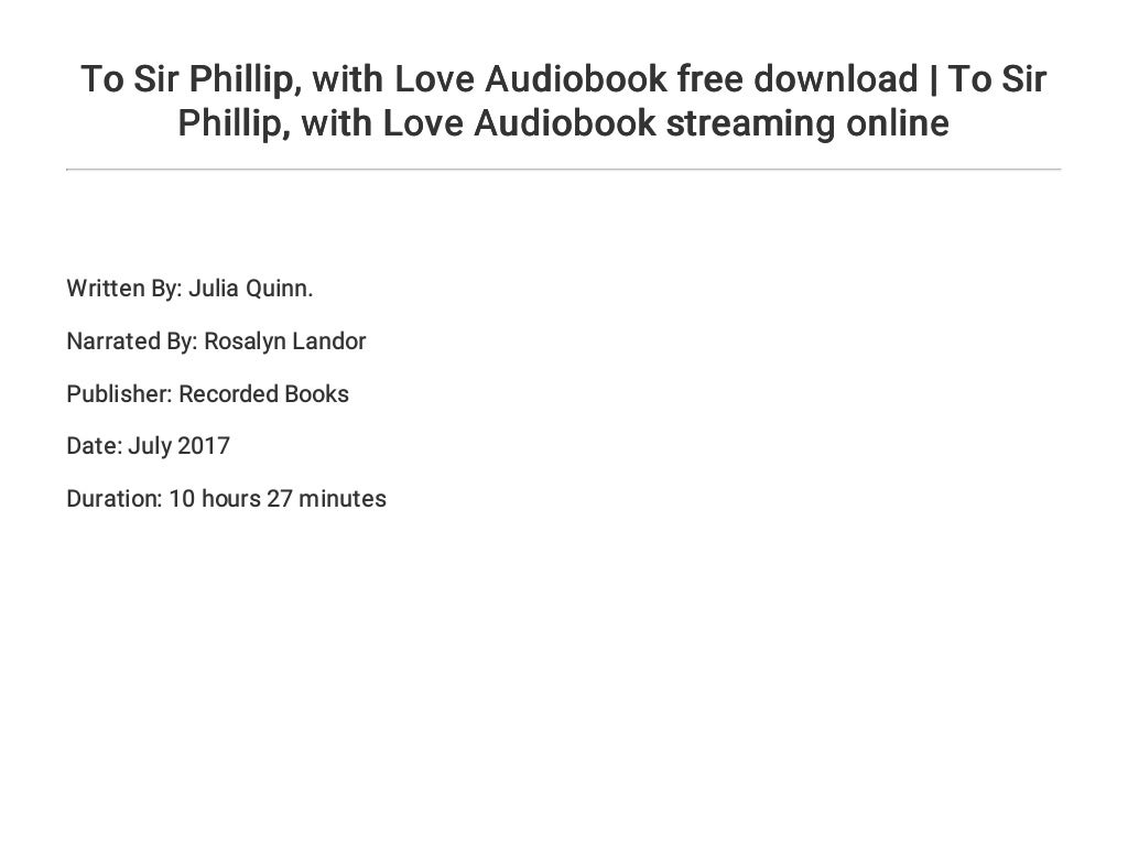to sir phillip with love book buy