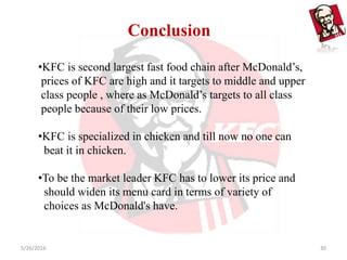 Operations strategies of KFC